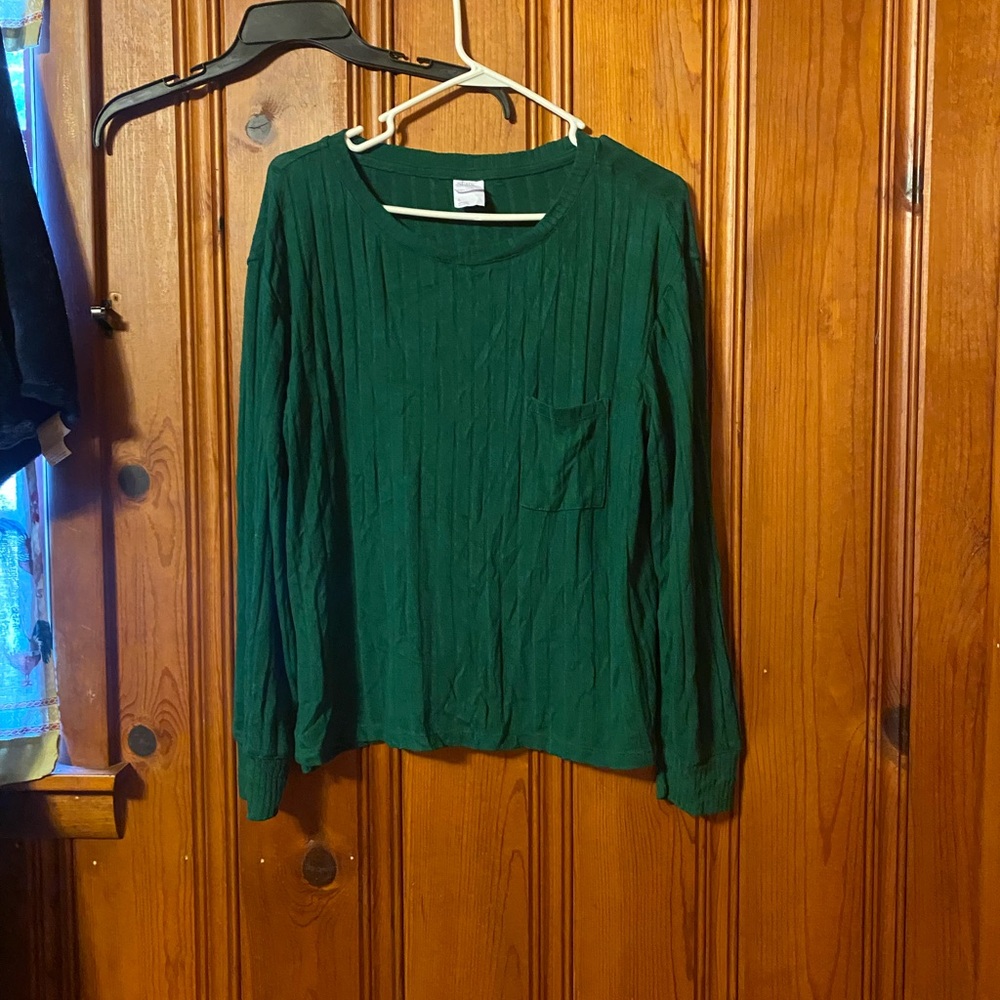 Stars Above Green Crew Neck‎ Sweater